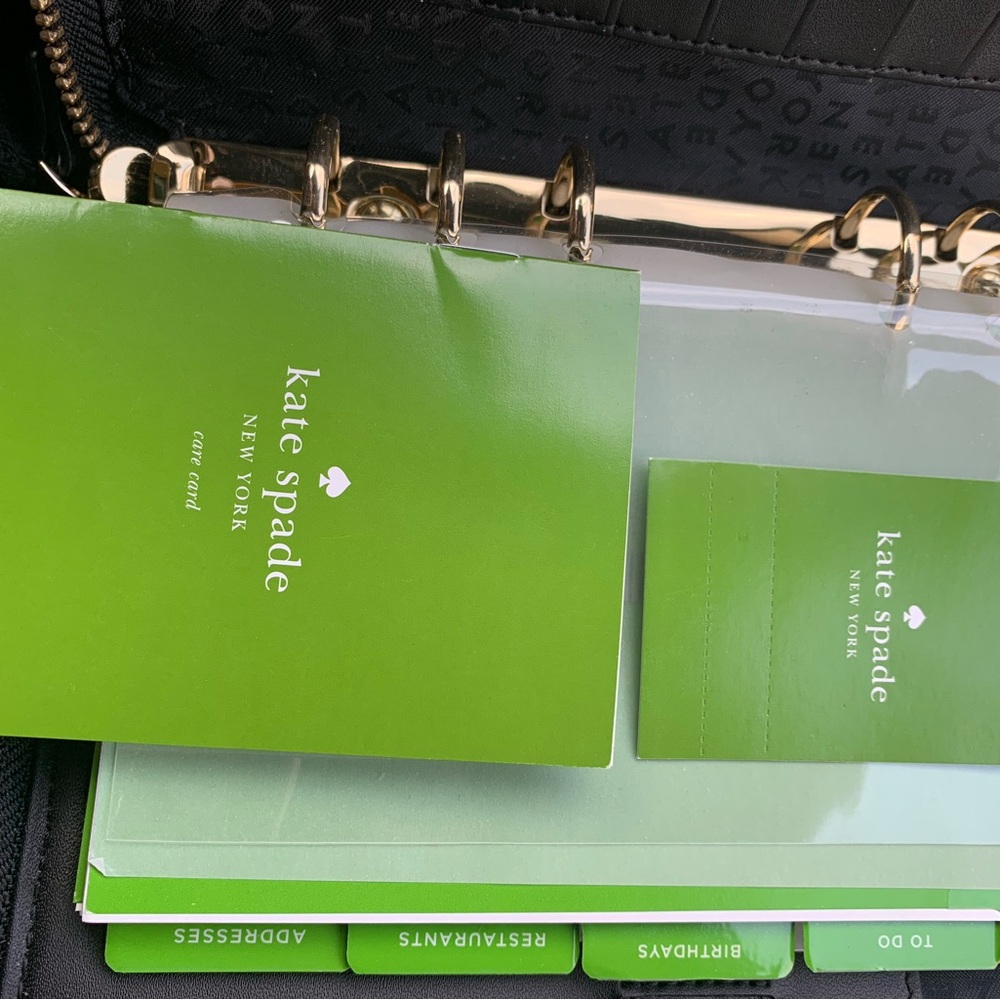Kate Spade Black Zip-Around Wallet & Personnel Organizer - Picture 4 of 7